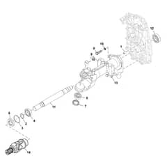 John Deere X734 - PC11845 - Rear Axle - ST747089