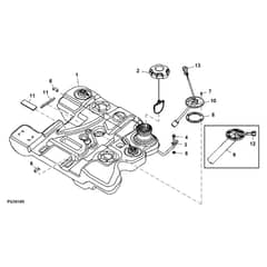 John Deere X734 - PC11845 - Fuel Tank - ST834851