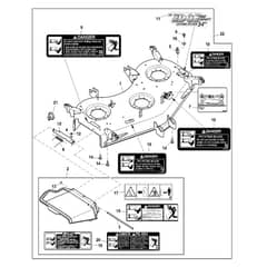 John Deere X734 - PC11845 - Mower Deck ( - 040000) - ST857499