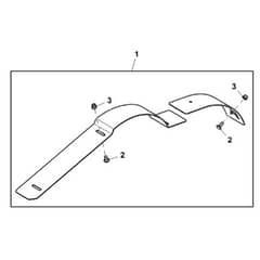 John Deere X734 - PC11845 - Deflector Kit - ST863755