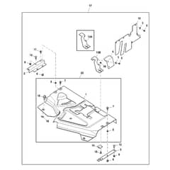John Deere X734 - PC11845 - French Shielding (020001 - ) - ST912199