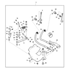 John Deere X734 - PC11845 - Hydraulic Mulch (070001 - ) - ST942727