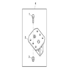 John Deere X738 - PC11846 - Rear Receiver - ST906124