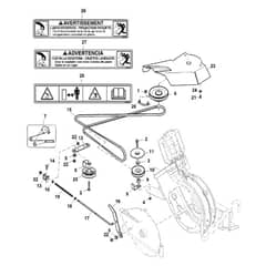 John Deere X738 - PC11846 - Jack Sheave (070001 - ) - ST939788