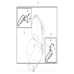 John Deere X738 - PC11846 - Armrest Kit - ST943688
