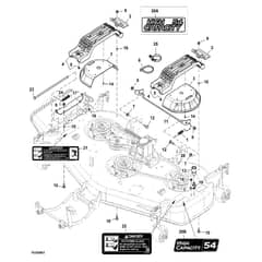 John Deere X738 - PC11846 - Shield Covers (070001 - ) - ST946839
