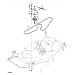 John Deere X738 - PC11846 - Mower Belt ( - 040000) - ST978012