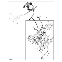John Deere X739 - PC11847 - Chassis Wiring (1/2) ( - 030000) - ST740894