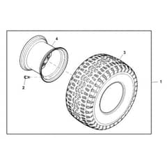 John Deere X739 - PC11847 - Rear Wheel - ST855173