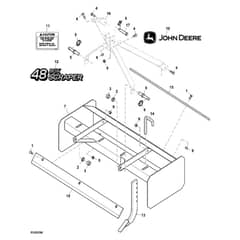 John Deere X739 - PC11847 - Scraper Box - ST907278