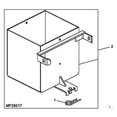 John Deere X748 - PC9511 - Weight Box - ST538989