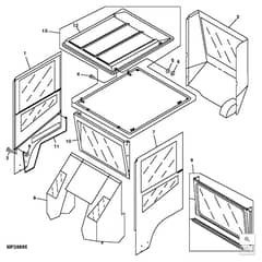 John Deere X748 - PC9511 - Weather Enclosure - ST538998