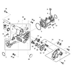 John Deere X748 - PC9511 - Front Axle ( - 040000) - ST539825