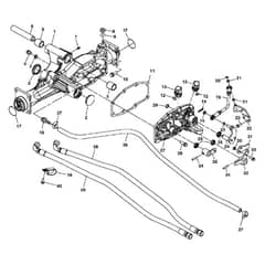 John Deere X748 - PC9511 - Front Axle (040001 - ) - ST539826