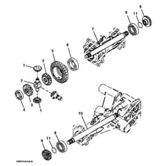 John Deere X748 - PC9511 - Differential Gears ( - 040000) - ST539827