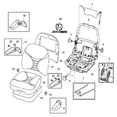 John Deere X748 - PC9511 - Deluxe Seat - ST539859