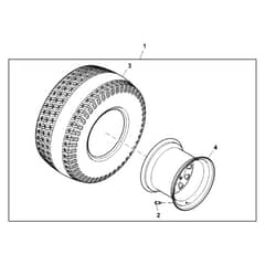 John Deere X748 - PC9511 - Rear Wheel - ST855172