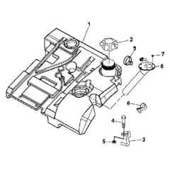 John Deere X749 - PC9703 - Fuel Tank - ST551651