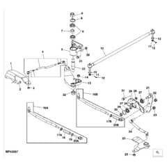 John Deere X749 - PC9703 - Tie Rods - ST551709