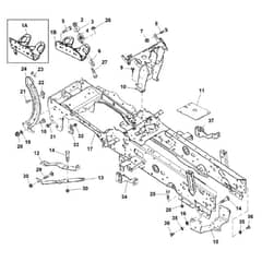 John Deere X749 - PC9703 - Frame - ST551733