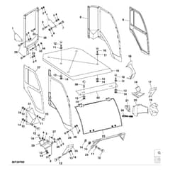 John Deere X749 - PC9703 - Weather Enclosure - ST552005