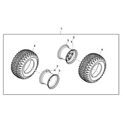 John Deere X749 - PC9703 - Rear Wheel - ST759346