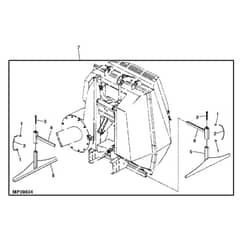 John Deere X750 - PC11848 - Support Stands - ST551476