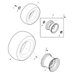 John Deere X750 - PC11848 - Wheels ( - 040000) - ST740665