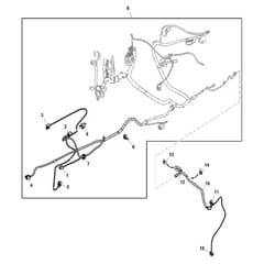 John Deere X750 - PC11848 - Chassis Wiring (1/2) ( - 031000) - ST742564
