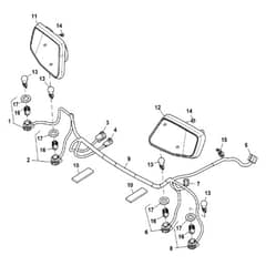 John Deere X750 - PC11848 - Wiring Harness - ST742657