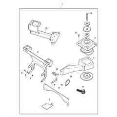 John Deere X750 - PC11848 - Cab Mounting - ST791239