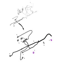 John Deere X750 - PC11848 - Chassis Wiring (2/2) (030001 - 040000) - ST805744