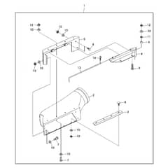 John Deere X750 - PC11848 - Chute Intake - ST924680