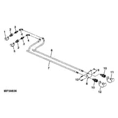 John Deere X754 - PC11849 - Hydraulic Hoses - ST551499