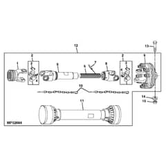 John Deere X754 - PC11849 - Pto Clutch - ST603888