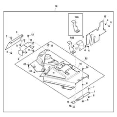 John Deere X754 - PC11849 - Shielding Kit (020001 - 040000) - ST766635