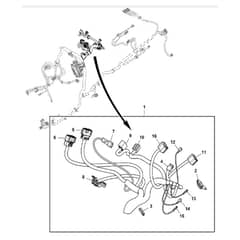John Deere X754 - PC11849 - Chassis Wiring (2/3) (040001 - ) - ST845442