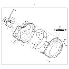 John Deere X754 - PC11849 - Blower Fan - ST899164