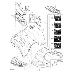John Deere X754 - PC11849 - Fender Deck - ST905573
