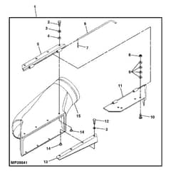 John Deere X754 - PC11849 - Chute Intake - ST924690