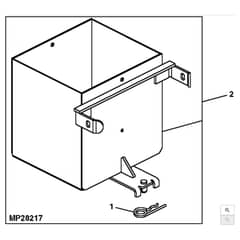 John Deere X758 - PC11850 - Weight Box - ST538989
