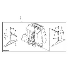 John Deere X758 - PC11850 - Support Stands - ST551498