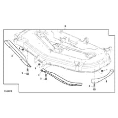 John Deere X758 - PC11850 - Leaf Deflector - ST605339