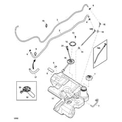 John Deere X758 - PC11850 - Fuel Tank - ST742525