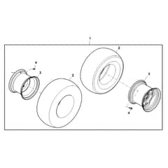 John Deere X758 - PC11850 - Wheel - ST780589