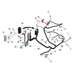 John Deere X758 - PC11850 - Chassis Wiring (1/2) (030001 - 040000) - ST805583
