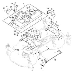 John Deere X758 - PC11850 - Mower Deck (040001 - 070000) - ST848509