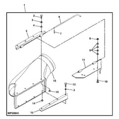 John Deere X758 - PC11850 - Chute Intake - ST924690