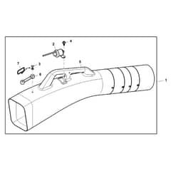 John Deere X758 - PC11850 - Chute Kit - ST926984
