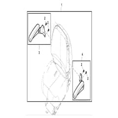 John Deere X758 - PC11850 - Armrest Kit - ST943688